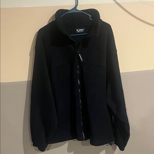 Landway Black Fleece Full-Zip Jacket size XL
